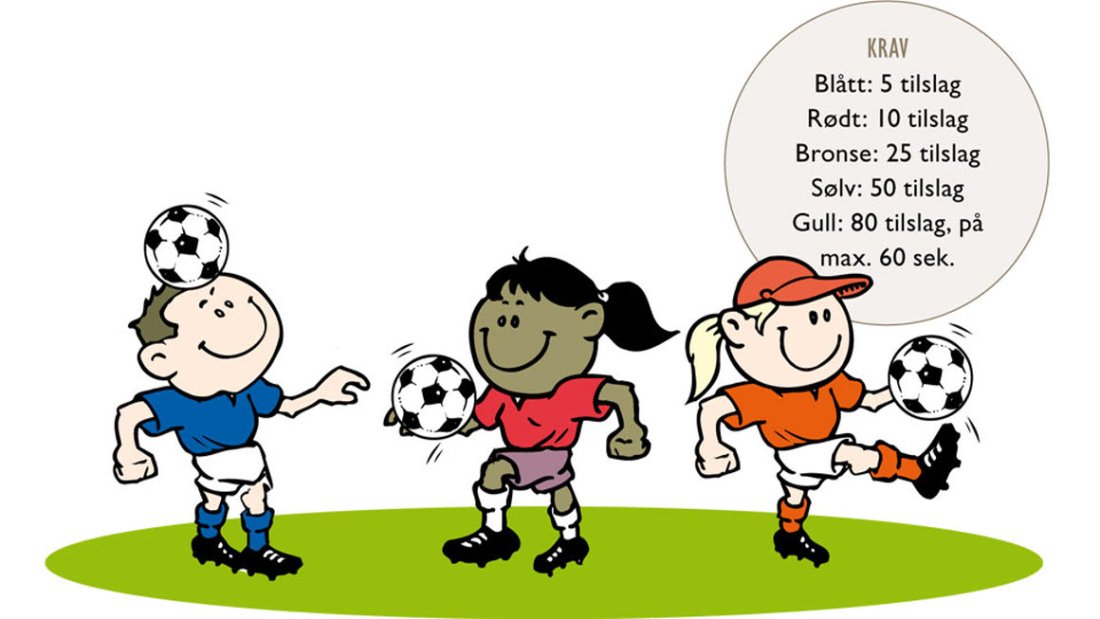 TEKNIKKMERKET: Kun de som har øvet veldig mye vil klare gullmerket, men det er absolutt en prestasjon også å klare de "blå" og "røde" kravene!