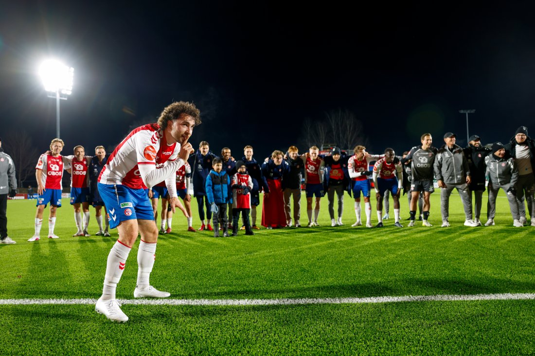 <em>Hoseth kom inn fra benken og bidro sterkt til å dra det i land. En helt grei bursdagsfeiring for vår rutinerte mann. Foto: Jonas Been Henriksen / NTB</em>